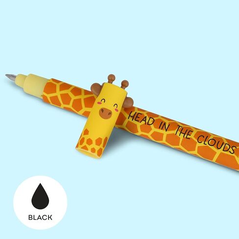 LEGAMI Erasable Gel Pen, Ball on the End for Removing Ink Without Consuming the Paper, Blue Heat-Sensitive Ink, Tip Diameter 0.7 mm, Shark Theme in Saudi Arabia