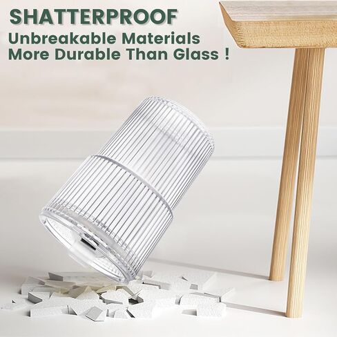 Iced Coffee Cups With Lids and Straws 4 Pcs, 16 OZ Unbreakable Glasses Drinking Set,Clear Plastic Cups Reusable Iced Coffee Tumbler with Lid and Straw, To Go Coffee Cups Dishwasher Safe in Saudi Arabia