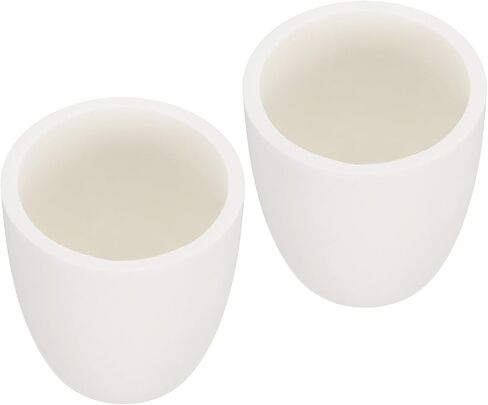 PATIKIL Alumina Crucible Aluminum Oxide Crucible Crucible 40ml Crucible Bowl Dish Cup White for Lab Laboratory Casting Gold Silver Copper Brass Alloy,2 Pcs in Saudi Arabia
