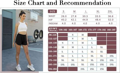 XIEERDUO شورت الجري للسيدات 4 بوصات شورت مرن عالي الخصر للتمرين مع بطانة جيب بسحاب شورت رياضي سريع الجفاف in Kuwait