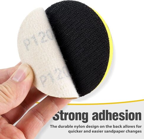 3 Inch Sanding Disc 50 PCS Gold Hook and Loop No Hole Sanding Discs 220 Grit Aluminum Oxide Orbital Sander Sandpaper for Wood Auto Body Paint Metal Polishing Use in Saudi Arabia