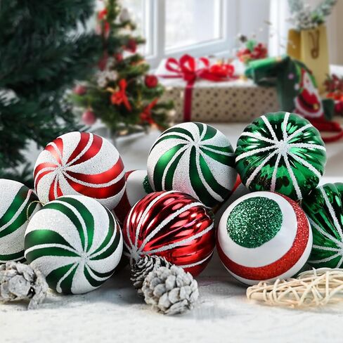 Christmas Balls Ornaments for Xmas Tree- 30Pcs Shatterproof Christmas Tree Decorations, 2.36" Hanging Balls Muti-color Christmas Ball Ornaments Set for Holiday Party Decoration Perfect Super Bulbs in Saudi Arabia