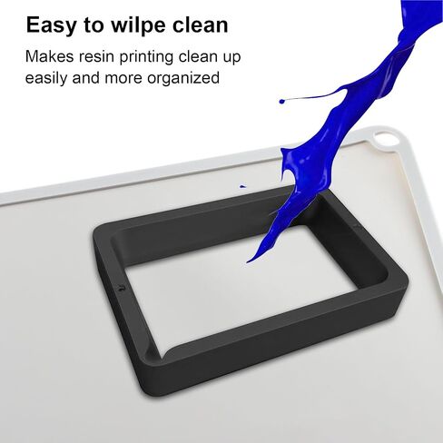 2Pcs Silicone Slap Mat 410 X 310mm Resin Printer Accessories Gray - Black: Resin Transfer to Protect Work Place Vat Tank for Photonn S DLP SLA LCD 3D Printing Parts 3D Pen Pad Bczamd in Saudi Arabia