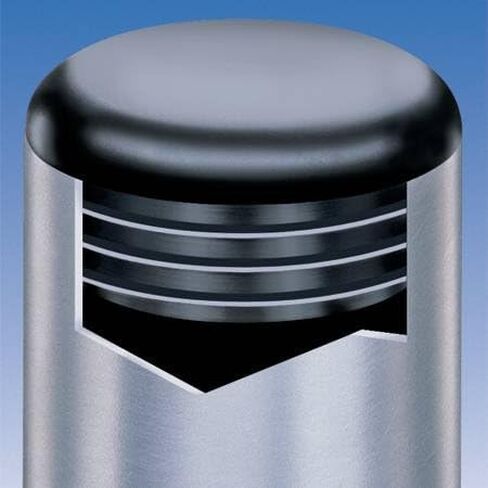 (Pack of 2) 2-1/2" CAPLUGS ( 14-20 Ga 2.34"-2.43" ID - 2.5 Inch OD) Round Black Plastic End Caps | Fitness Eqpt End Caps | Fencing Post Inserts | Furniture Legs Finishing Slides. by SBD in Saudi Arabia