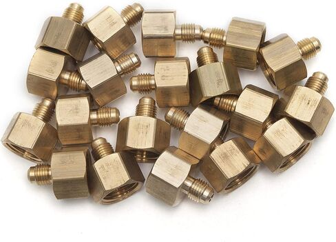 LTWFITTING النحاس مضيئة 1/4 "OD × 1/2" موصل NPT الإناث / تركيب أنبوب محول (حزمة من 20) in Saudi Arabia
