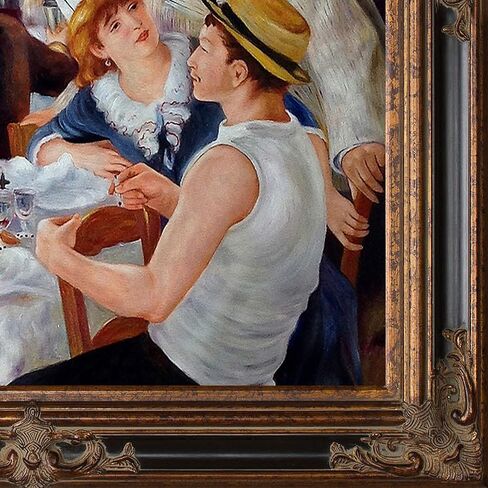 overstockArt La Pastiche غداء حفلة القوارب من تصميم بيير أوغست رينوار مع لوحة فنية جدارية زيتية بإطار ذهبي فيكتوري، 81.28 سم × 71.12 سم in Saudi Arabia