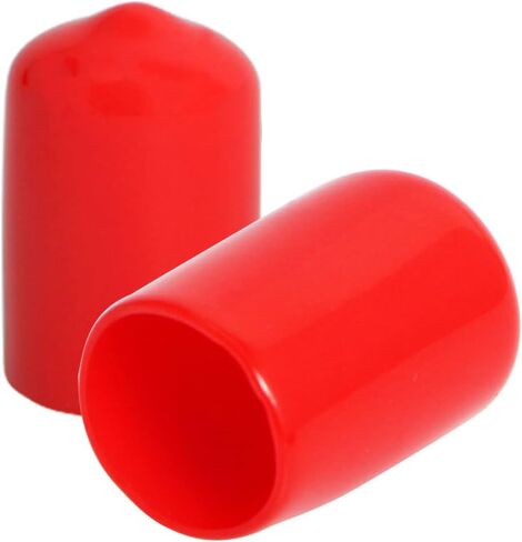 20PCS ID16mm(5/8") Black PVC Rubber End Caps, Vinyl Flexible End Caps, Round Pipe End Caps, Bolt Thread Protector Safety Caps in Saudi Arabia
