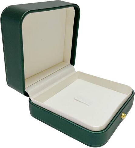 Brooch Pin Jewelry Box Case Green PU Leather For Presentation Storage Premium Grade in Saudi Arabia