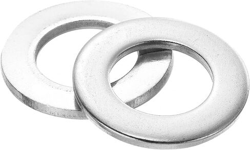 غسالة مسطحة uxcell 20 قطعة M14، 304 من الفولاذ المقاوم للصدأ، 15 مم معرف × 28 مم OD × 2.5 مم سمك لبرغي المسمار، وإصلاح المصانع، والمطابخ، والمحلات التجارية، والبناء الخارجي، فضي in Saudi Arabia
