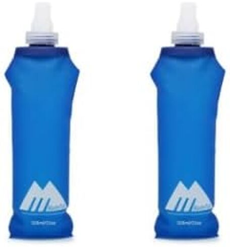 2pcs 326ml Soft Flasks Collapsible Water Bottles TPU Folding Flask Sports Water Bottle for Hydration Pack - Ideal for Running Hiking Cycling Climbing in Saudi Arabia