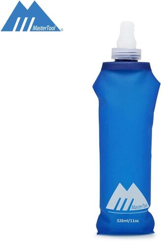 2pcs 326ml Soft Flasks Collapsible Water Bottles TPU Folding Flask Sports Water Bottle for Hydration Pack - Ideal for Running Hiking Cycling Climbing in Saudi Arabia