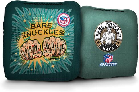 Deadeye ACO Approved Cornhole Bags by Bare Knuckle Bags Toss Professional Bean Dual Sided Bag for Indoor Outdoor Slick & Stick Pack of 4 in Saudi Arabia