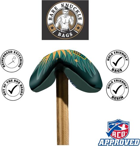 Deadeye ACO Approved Cornhole Bags by Bare Knuckle Bags Toss Professional Bean Dual Sided Bag for Indoor Outdoor Slick & Stick Pack of 4 in Saudi Arabia