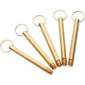 5Pcs Gold Folding Type Copper Ear Wax Removal, Earwax Cleaner Ear Spoon, Portable Ear Wax Removal Tool Attached Key Ring Mini Tool Supplies Ear Care(ZS256)