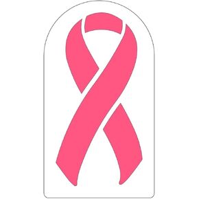 Breast Cancer Awareness Ribbon Stencil | Part#: 10004451 | Show Your Support on a Field, Wall or Pavement | Precision Marking | Durable 1/8" PolyTough Lifetime | Made in USA
