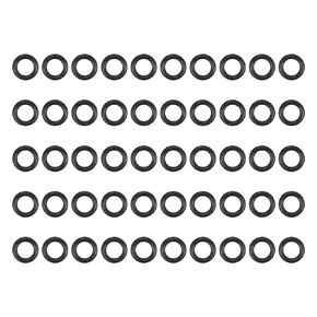 MECCANIXITY Nitrile Rubber O Ring 0.39" OD 0.24" ID 0.08" Width NBR Sealing Gasket Washer Seal O-Ring for Faucet Plumbing Air Gas Repair, Black, Pack of 50