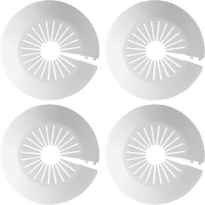 2pcs 2.5 inch / 63mm Water Pipe Cover, Plastic Pipe Cover Tube Cover Pipe Wall Escutcheon, Drain Line Cover Sink Flange Wall Collar for Bathroom Kitchen Water Pipe Tube