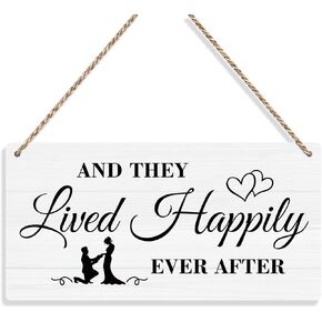 Just Married Sign Wall Hanging Just Married Decorations Wedding Accessories Stuff Wedding Decorations for Reception Engagement Wedding Party Wall Art Decor Wooden Sign Ring Bearer Sign