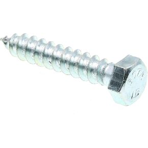 Prime-Line 9056163 Hex Lag Screws, 3/8 In. X 2 In., A307 Grade A Zinc Plated Steel (50 Pack)