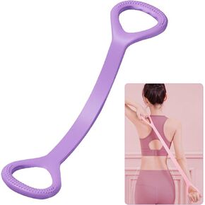Tension Rope 8-Figure Puller Home Fitness Exercise Female Elastic Belt Open Shoulder Beauty Back Stretch Belt Latex Tension Belt