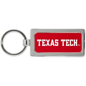 Rico Industries NCAA Texas Tech Red Raiders Two Sided Metal Keychain - Great Every Day Auto Accessory