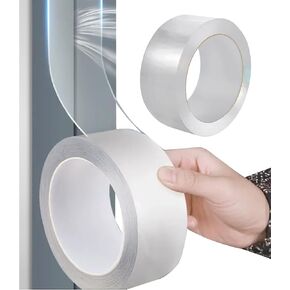 Huakaile Window Weather Sealing Tape 2IN x 66FT, Weatherproofing Draft Insulation Tape Stopper, Removable Window Sill Protector, Door Window sealer for Winter Block Cold Air (1 Roll)