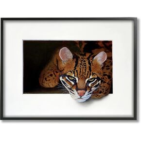 Stupell Industries Menacing Cheetah Glaring Jungle Cat Obscure Painting, Design by Alan Weston