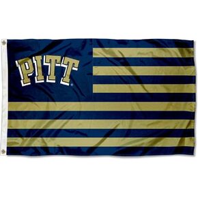 College Flags & Banners Co. Pittsburgh Panthers Stars and Stripes Nation Flag