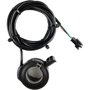 Electric Bike 130X Thumb Throttle Compatible with Left and Right-Handed Ebike Throttle 12V/24V/36V/48V/52V/60V/72V Universal Voltage Electric Bicycle Conversion Kit Accessories