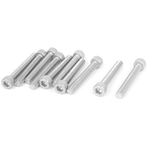 uxcell M6x40mm 304 Stainless Steel Hex Key Bolt Socket Head Cap Screws 10pcs