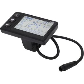 Alomejor Electric Scooter Conversion LCD Display E Bike Display Meter Control Panel with 6P Waterproof Connector