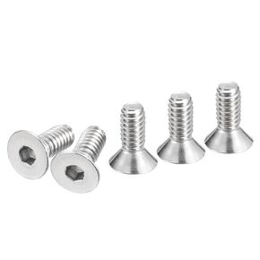 1/4-20 x 5/8" Flat Head Socket Cap Screws, 25 Pack 304 Stainless Steel Hex Socket Flat Head Screws, Full Thread, Countersunk Bolts