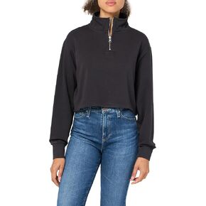 HUGO Women's Tonal Logo Half Zip Sweatshirt