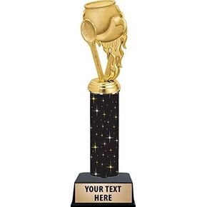 Crown Awards Chili Pot Trophies - 11" Black Midnight Cooking Trophy, Great Chili Cook Off Trophies Prime