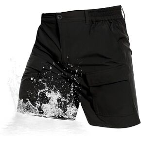 NATUVENIX Cargo Shorts for Men Stretch Lightweight Hiking Fishing Shorts Men Quick Dry Work Shorts Summer Mens Shorts Casual