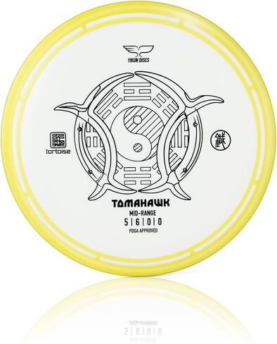Yikun Professional Disc Golf Midrange |Tortoise Fruit Line Tomahawk |170-175g| Professional PDGA Approved Golf,Versatile Mid-Range Disc Golf Perfect for Outdoor Games and Competition[Bronzing Colors May Vary] in Saudi Arabia