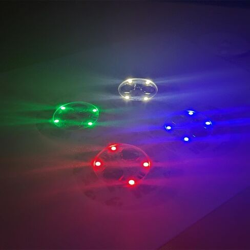مصابيح الجولف الليلية المقاومة للصدمات AceStarLight LED 4 عبوات أحمر وأبيض وأزرق وأخضر in Saudi Arabia