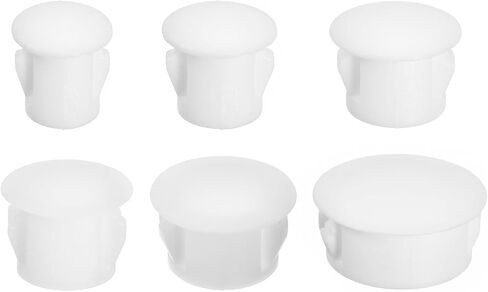 uxcell Nylon Plastic Hole Plug, 155Pcs 0.2"/0.24"/0.31"/0.39"/0.51"/0.98" 6 Sizes Hole Plugs Panel Flush Type Knockout Locking Plugs for Furniture Cabinet Insert End Caps, Grey in Saudi Arabia