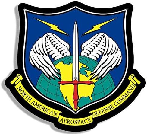 ملصق على شكل كريست NORAD (شعار ختم قيادة الدفاع في أمريكا الشمالية USNORTHCOM Strategy Cheyenne us Vinyl (3 بوصة)) in Saudi Arabia