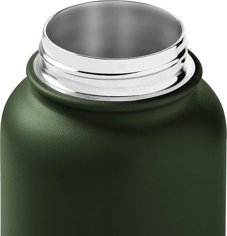 Retrospec Alder Insulated Water Bottle with Straw Lid & Handle Cap - Stainless Steel Wide Mouth Double-Wall Vacuum Insulated Thermos - BPA Free Leakproof Canteen in Kuwait