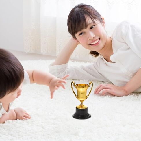 Kids Mini Trophy Plastic Prize Trophies 20Pcs Set Plastic Golden Cup Trophy, Kids Party Favors for Holiday Game Events in Saudi Arabia