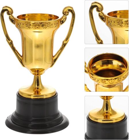 Kids Mini Trophy Plastic Prize Trophies 20Pcs Set Plastic Golden Cup Trophy, Kids Party Favors for Holiday Game Events in Saudi Arabia