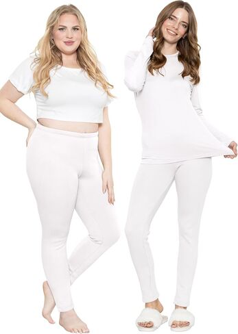 STRETCH IS COMFORT Women's and Plus Women's Plush Minky Fleece Leggings | S-5X in Saudi Arabia