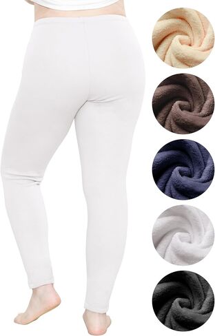 STRETCH IS COMFORT Women's and Plus Women's Plush Minky Fleece Leggings | S-5X in Saudi Arabia