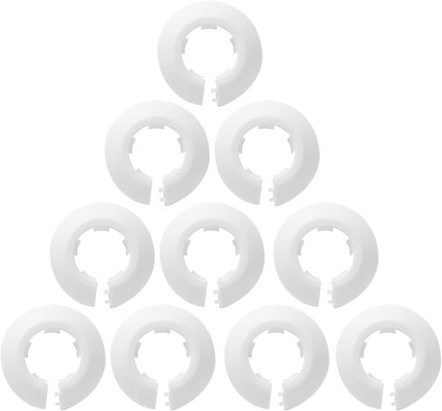 2pcs 2.5 inch / 63mm Water Pipe Cover, Plastic Pipe Cover Tube Cover Pipe Wall Escutcheon, Drain Line Cover Sink Flange Wall Collar for Bathroom Kitchen Water Pipe Tube in Saudi Arabia