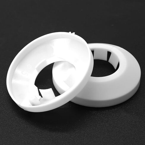 2pcs 2.5 inch / 63mm Water Pipe Cover, Plastic Pipe Cover Tube Cover Pipe Wall Escutcheon, Drain Line Cover Sink Flange Wall Collar for Bathroom Kitchen Water Pipe Tube in Saudi Arabia
