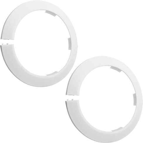 2pcs 2.5 inch / 63mm Water Pipe Cover, Plastic Pipe Cover Tube Cover Pipe Wall Escutcheon, Drain Line Cover Sink Flange Wall Collar for Bathroom Kitchen Water Pipe Tube in Saudi Arabia