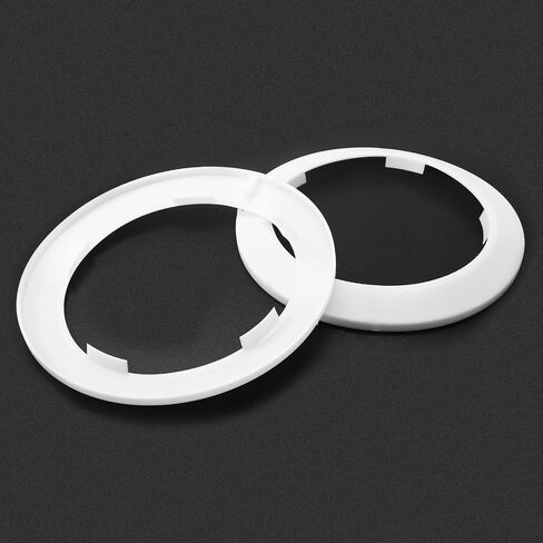 2pcs 2.5 inch / 63mm Water Pipe Cover, Plastic Pipe Cover Tube Cover Pipe Wall Escutcheon, Drain Line Cover Sink Flange Wall Collar for Bathroom Kitchen Water Pipe Tube in Saudi Arabia