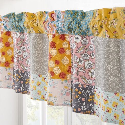 ألواح ستائر كارلي، مقاس L 84 بوصة، (مجموعة من 2)، خطوط كاليكو in Kuwait