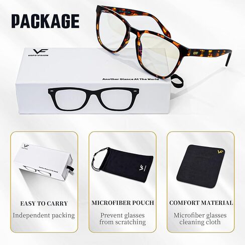 Blue Light Blocking Glasses for Women Men, Anti UV& Blue Light Gaming Computer Glasses VF2404 in Saudi Arabia